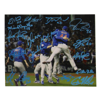 2016 World Series Champion Chicago Cubs 8x10 Photo Signed by (17) with Aroldis Chapman, Pedro Strop, Joe Maddon, Miguel Montero (Beckett) at PristineAuction.com