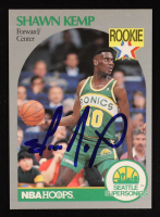 Shawn Kemp Signed 1990-91 Hoops #279 RC (Beckett) at PristineAuction.com
