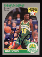Shawn Kemp Signed 1990-91 Hoops #279 RC (Beckett) at PristineAuction.com