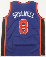 Latrell Sprewell Signed Jersey (Beckett) at PristineAuction.com