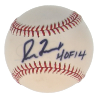 Greg Maddux Signed OML Baseball Inscribed "HOF 14" (Beckett) at PristineAuction.com