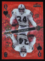 Bo Jackson 2024 Wild Card 5 Card Draw Stacked Deck Queen of Hearts Orange Donut Circles #SDPHBJN #1/1 at PristineAuction.com
