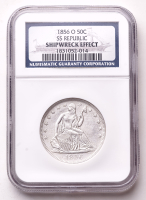 1856-O Seated Liberty Silver Half Dollar Shipwreck S.S. Republic (NGC Certified) at PristineAuction.com