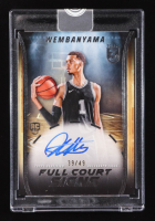 Victor Wembanyama 2023-24 Topps 3 Full Court Signs #FCSVW RC #39/49 at PristineAuction.com