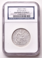 1860-O Seated Liberty Silver Half Dollar Shipwreck S.S. Republic (NGC Certified) at PristineAuction.com