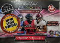 2021 Wild Card Alumination Collegiate Edition Football Premium Blaster Box (4) Packs at PristineAuction.com