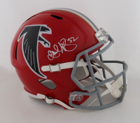 Jamal Anderson Signed Falcons Full-Size Throwback Speed Helmet (Radtke) at PristineAuction.com