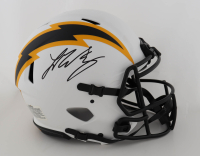 Ladd McConkey Signed Chargers Full-Size Authentic On-Field Lunar Eclipse Alternate Speed Helmet (Beckett) at PristineAuction.com