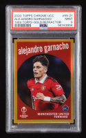 Alejandro Garnacho 2022-23 Topps Chrome UEFA Club Competitions '59 Topps Gold Refractors #5921 RC #26/50 (PSA 9) at PristineAuction.com
