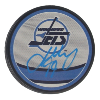 Josh Morrissey Signed Jets Logo Hockey Puck (JSA) at PristineAuction.com