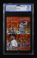Shohei Ohtani / Ichiro 2023 Leaf Exclusive Legends Edition Pre-Production Proof Orange Disco #NNO #1/1 (ISA 10) at PristineAuction.com