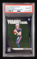 Drake Maye 2024 Donruss Optic Rookie Primary Colors #3 RC (PSA 10) at PristineAuction.com