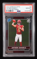 Jayden Daniels 2024 Donruss Optic '14 Retro Series #2 RC (PSA 10) at PristineAuction.com