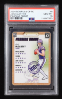 JJ McCarthy 2024 Donruss Optic Passing Grade #6 RC (PSA 10) at PristineAuction.com