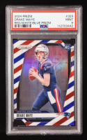 Drake Maye 2024 Panini Prizm Prizms Red White and Blue #329 RC (PSA 9) at PristineAuction.com