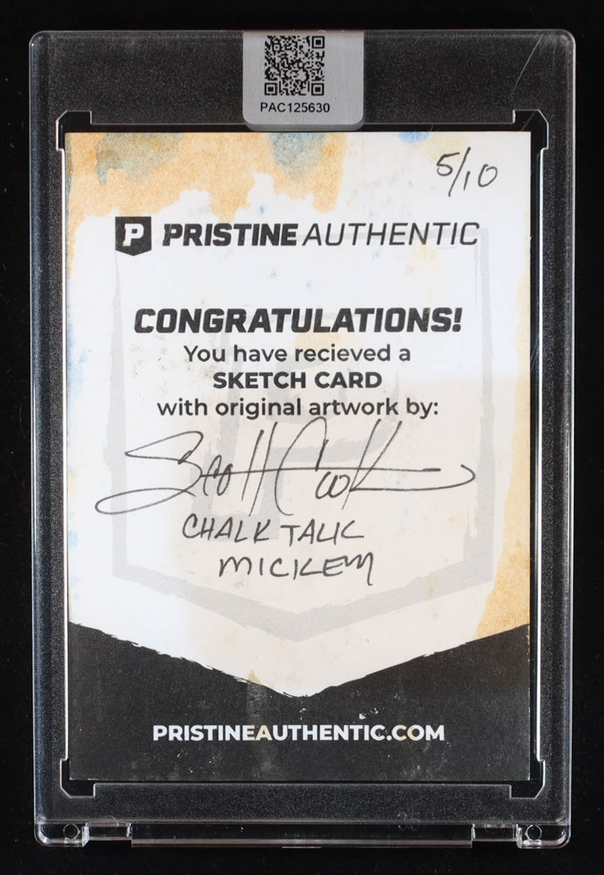 Chalk Talk Mickey | Disney | Original Art Sketch Card by Scott Cook (1/1 Original Art) at PristineAuction.com Chalk Talk Mickey | Disney | Original Art Sketch Card by Scott Cook (1/1 Original Art) at PristineAuction.com