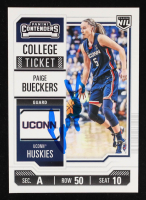 Paige Bueckers Signed 2024-25 University of Connecticut Panini College Contenders #27 RC (Beckett) at PristineAuction.com