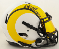 Kyren Williams Signed Rams Full-Size Authentic Lunar Eclipse Alternate Speed Helmet with Visor (Beckett) at PristineAuction.com