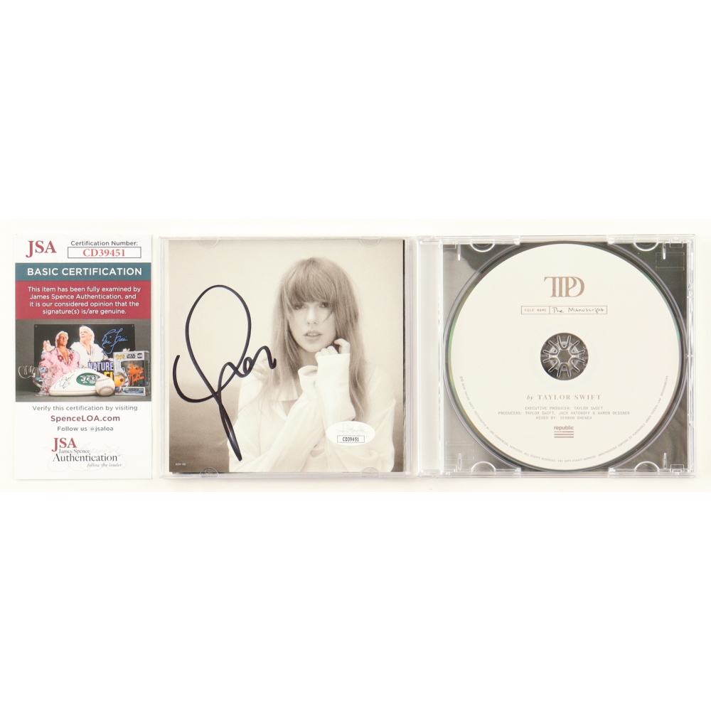 Taylor Swift Signed "The Tortured Poets Department" CD Insert with Disc (JSA) at PristineAuction.com