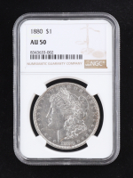 1880 Morgan Silver Dollar (NGC AU50) at PristineAuction.com