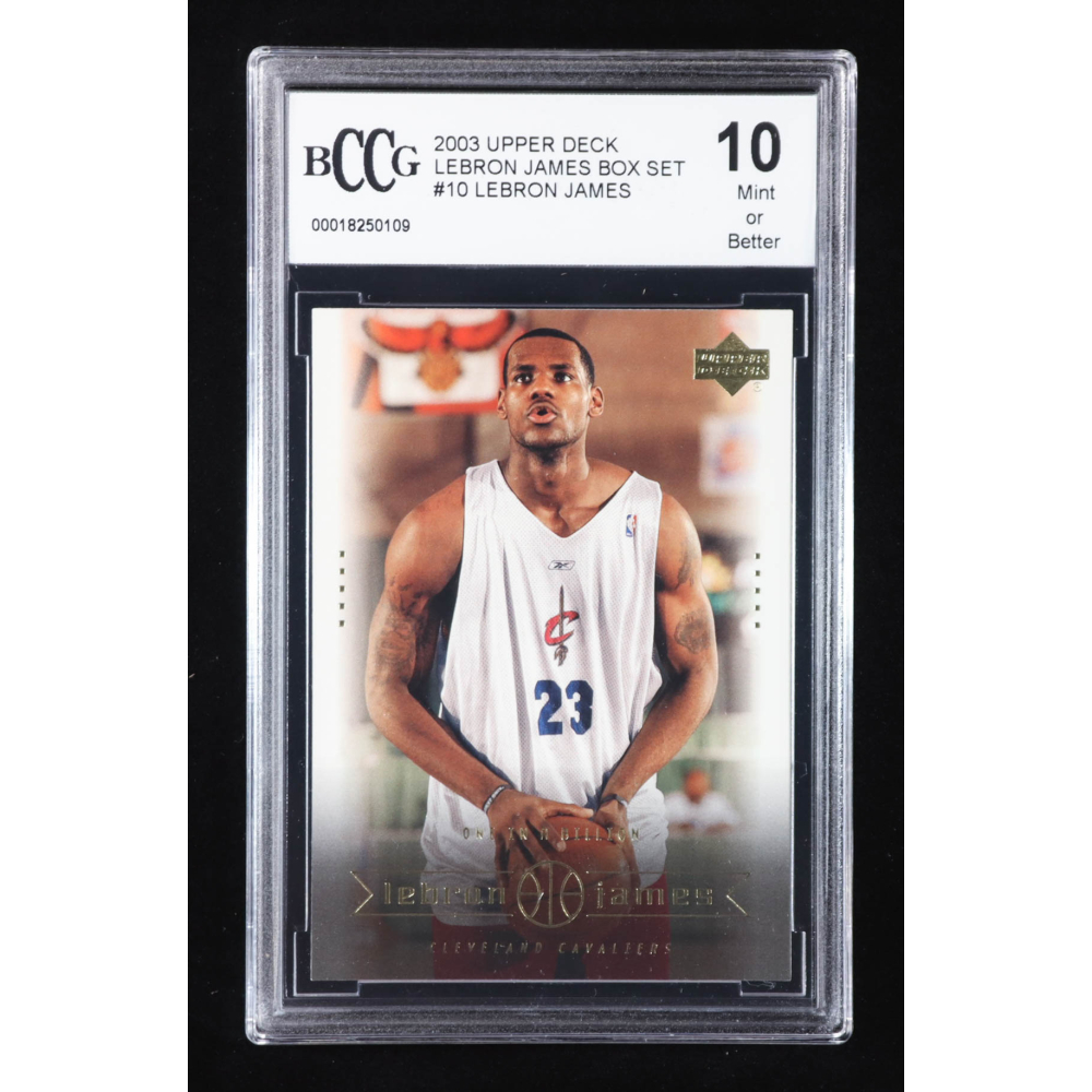 LeBron James 2003 Upper Deck LeBron James Box Set #10 RC / One In A Billion (BCCG 10) at PristineAuction.com