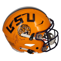 Joe Burrow Signed LSU Tigers Full-Size Authentic On-Field SpeedFlex Helmet Inscribed "19 Champs" (Fanatics) at PristineAuction.com
