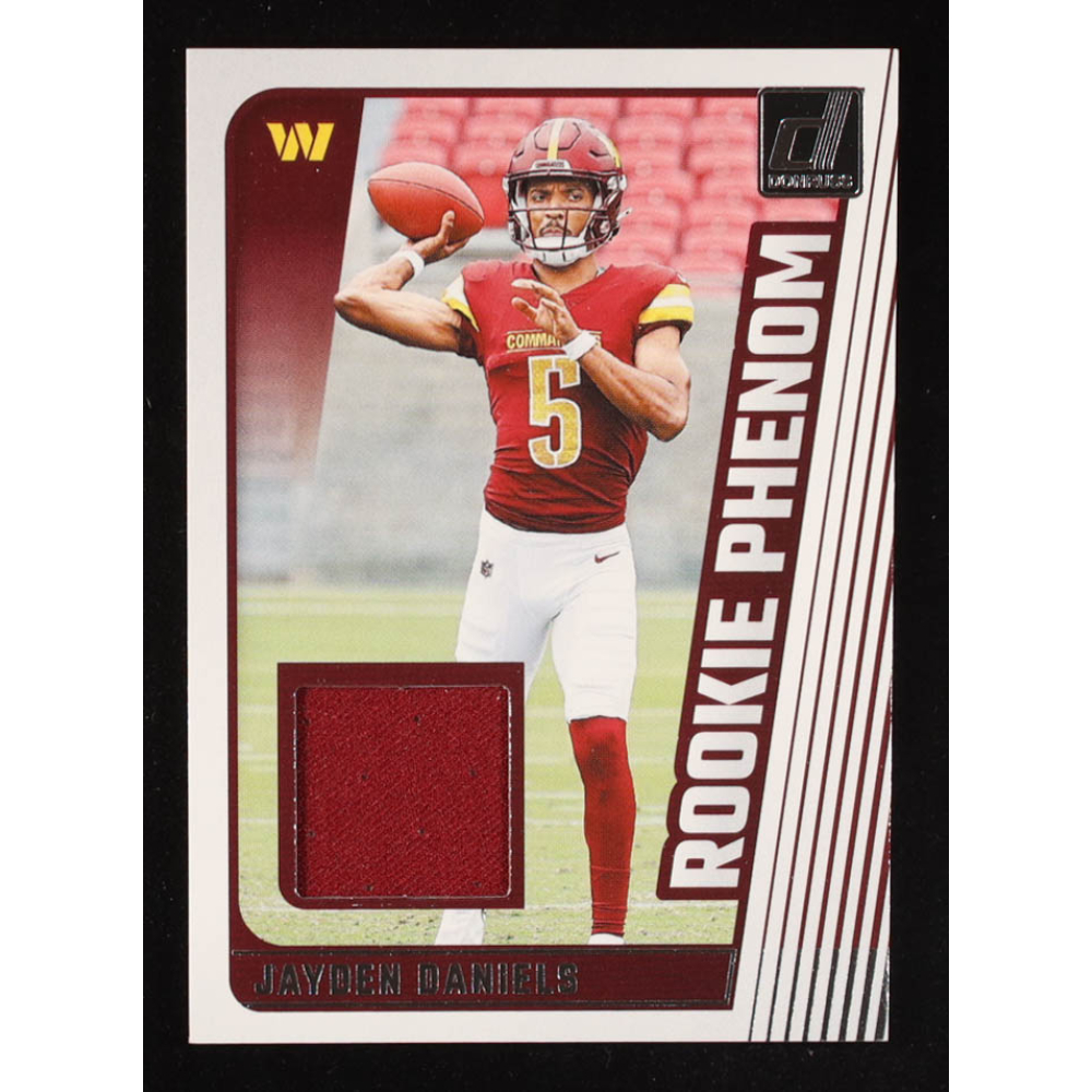 Jayden Daniels 2024 Donruss Rookie Phenom Jerseys #40 RC at PristineAuction.com