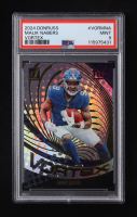 Malik Nabers 2024 Donruss Vortex #VORMNA (PSA 9) at PristineAuction.com
