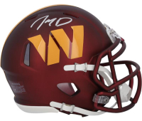 Jayden Daniels Signed Commanders Speed Mini Helmet (Fanatics) at PristineAuction.com