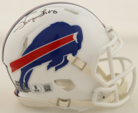 Thurman Thomas Signed Bills Speed Mini Helmet (Beckett) at PristineAuction.com