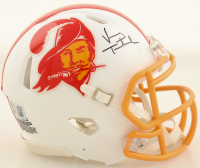 Vinny Testaverde Signed Buccaneers Throwback Alternate Mini Helmet (Beckett) at PristineAuction.com