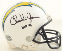Charlie Joiner Signed Chargers Mini Helmet Inscribed "HOF 96" (TriStar) at PristineAuction.com