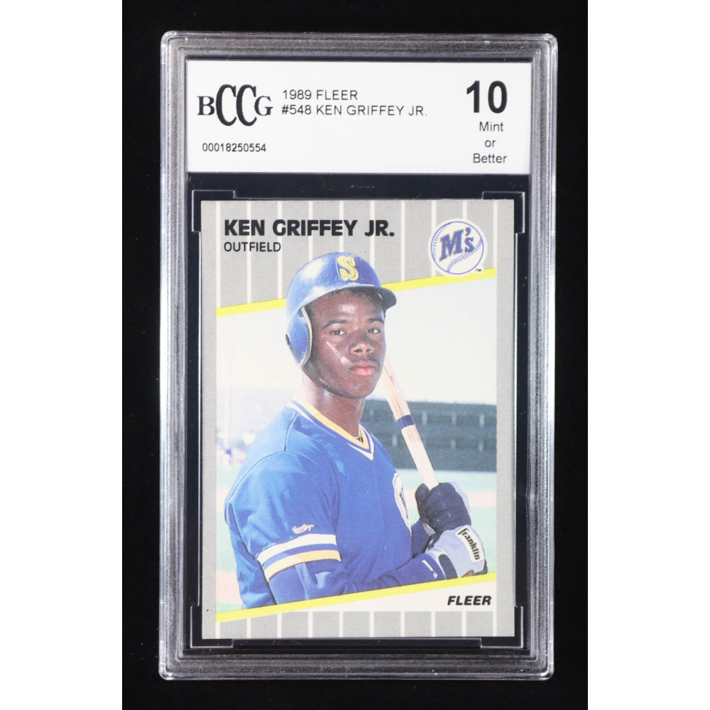 Ken Griffey Jr. 1989 Fleer #548 RC (BCCG 10) at PristineAuction.com