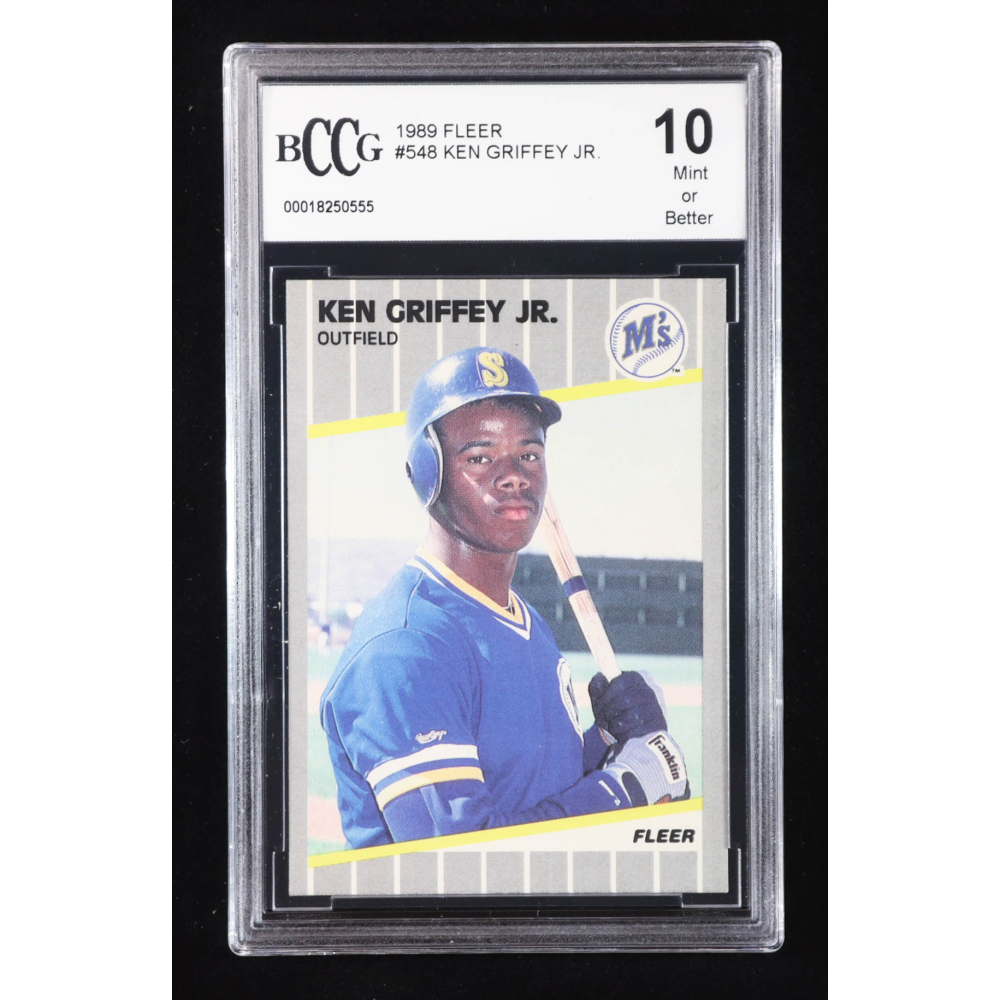 Ken Griffey Jr. 1989 Fleer #548 RC (BCCG 10) at PristineAuction.com