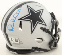 Michael "Playmaker" Irvin Signed Cowboys Rave Alternate Speed Mini Helmet with Visor (Beckett) at PristineAuction.com