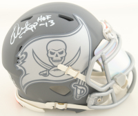 Warren Sapp Signed Buccaneers Slate Alternate Speed Mini Helmet with Visor Inscribed "HOF 13" (Beckett) at PristineAuction.com