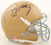 Rudy Ruettiger Signed Notre Dame Fighting Irish Mini Helmet (JSA) at PristineAuction.com