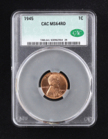 1945 Lincoln Wheat Penny (CAC MS64RD) at PristineAuction.com