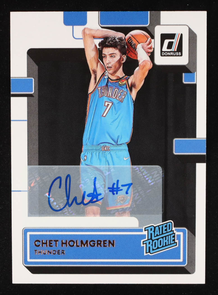 Chet Holmgren 2022-23 Donruss Rated Rookies Signatures #202 RC