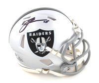 Michael Crabtree Signed Raiders Speed Mini Helmet (Beckett) at PristineAuction.com