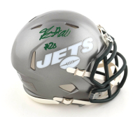 Breece Hall Signed Jets Flash Alternate Speed Mini Helmet (Fanatics) at PristineAuction.com