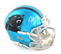 Cam Newton Signed Panthers Flash Alternate Speed Mini Helmet (PSA) at PristineAuction.com