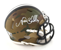 Nick Chubb Signed Browns Camo Alternate Speed Mini Helmet (Beckett) at PristineAuction.com