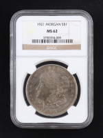 1921 Morgan Silver Dollar (NGC MS62) at PristineAuction.com