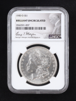 1900-O Morgan Silver Dollar - George T. Morgan Facsimile Signature (NGC BRILLIANT UNCIRCULATED) at PristineAuction.com