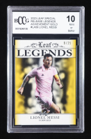Lionel Messi 2023 Leaf Special Release Legends Achievement Gold #LA09 #6/25 (BCCG 10) at PristineAuction.com