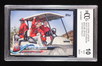 Shohei Ohtani RC / Mike Trout / Justin Upton 2018 Topps Update #US158 / Next Stop, Stardom (BCCG 10) at PristineAuction.com