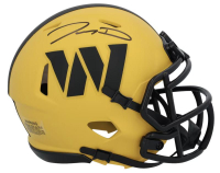 Jayden Daniels Signed Commanders Rave Alternate Speed Mini Helmet (Fanatics) at PristineAuction.com