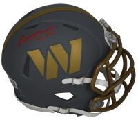 Larry Brown Signed Commanders Slate Alternate Speed Mini Helmet Inscribed "72 MVP" (Beckett) at PristineAuction.com
