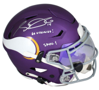 Sam Darnold Signed Vikings Full-Size Authentic On-Field Speedflex Helmet Inscribed "SKOL!" & "Go Vikings!" (Fanatics) at PristineAuction.com